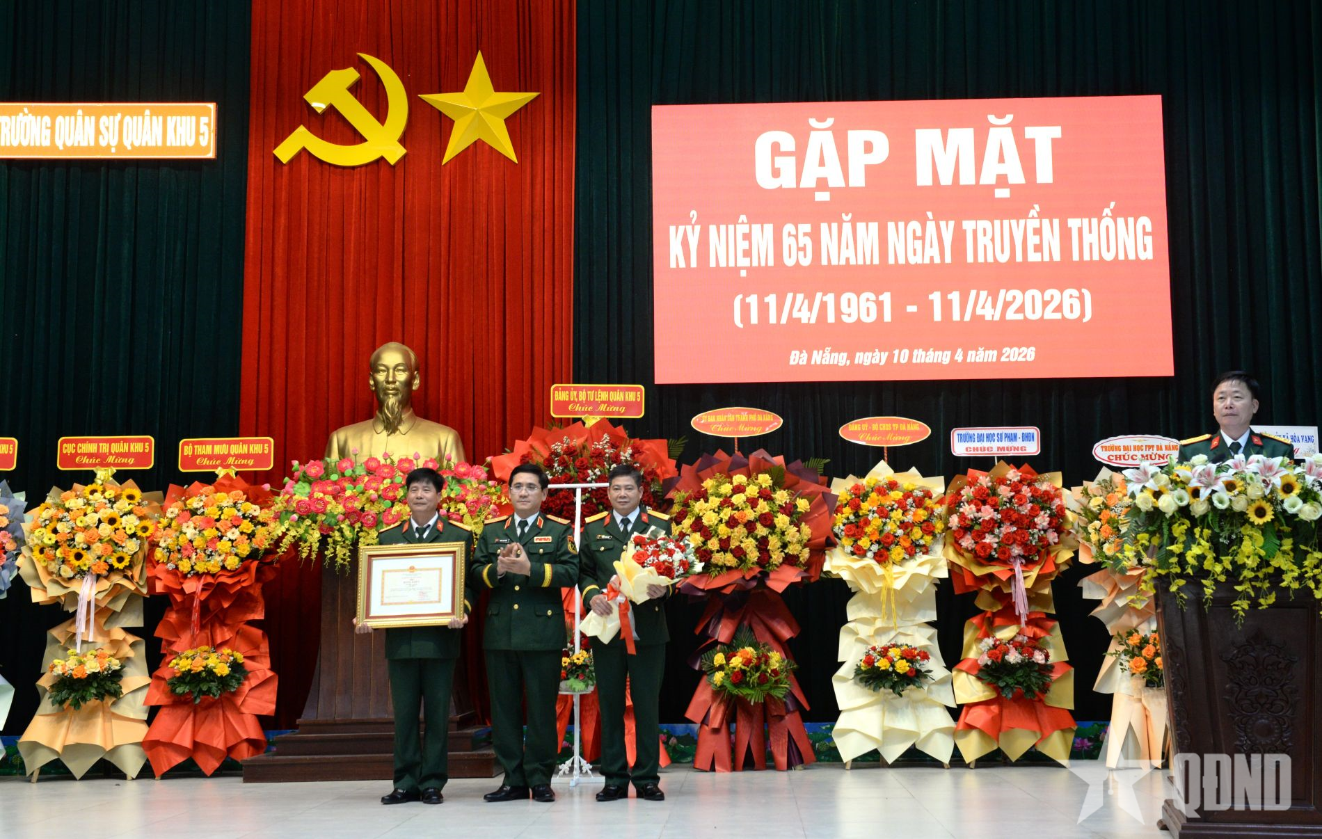 Trường Quân sự Quân khu 5 gặp mặt kỷ niệm 65 năm Ngày truyền thống